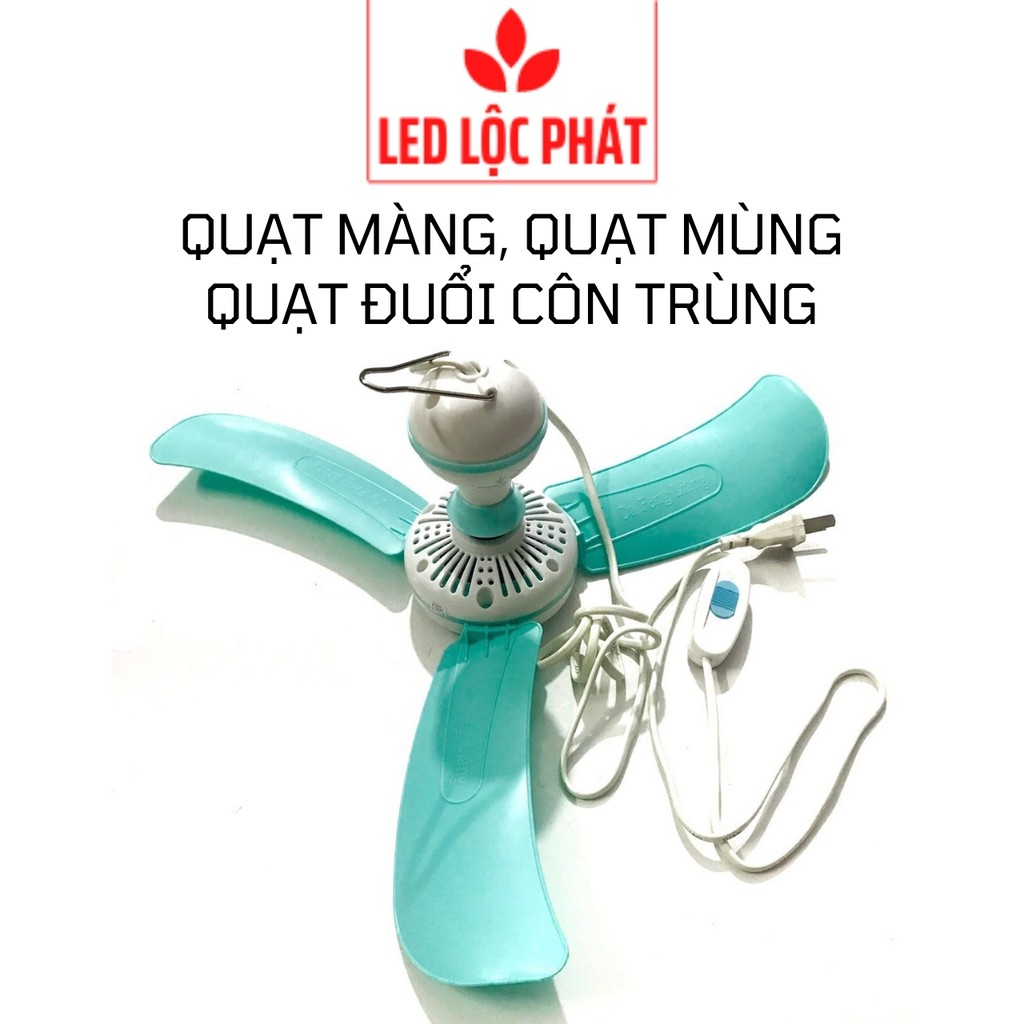 Quạt mini đuổi ruồi muỗi côn trùng, quạt treo mùng màn cho em bé