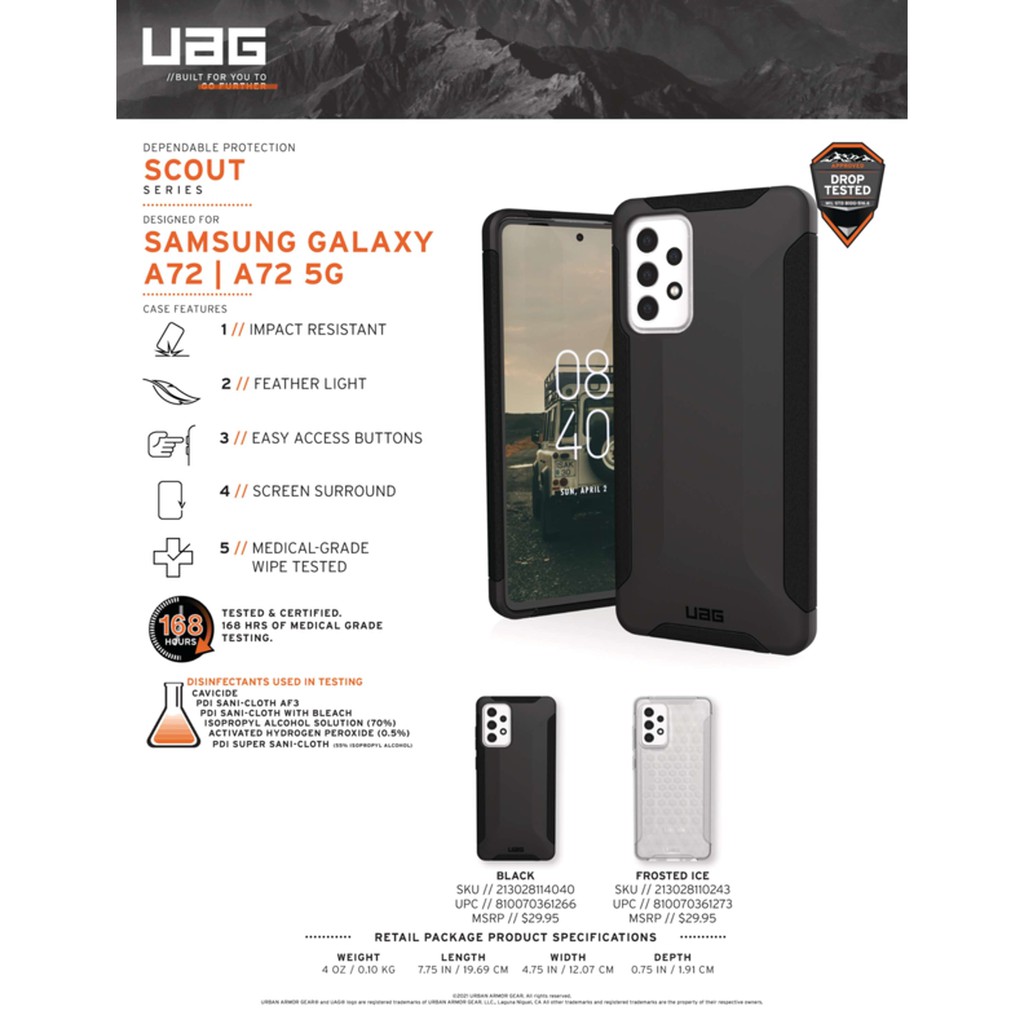 Ốp lưng UAG Scout cho Samsung Galaxy A72/A72 5G