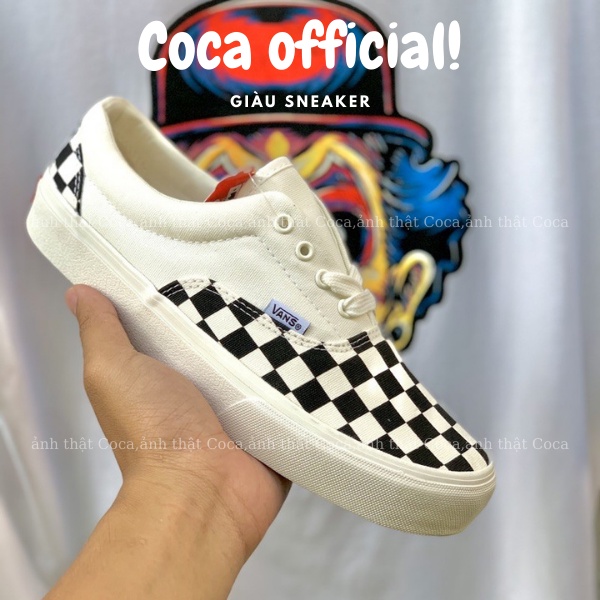 giày sneaker vans caro buộc dây rep1 1 nam nữ bản Trung - Coca shop
