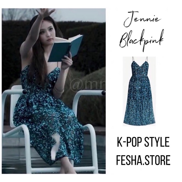 Đầm dạ tiệc Jennie Blackpink album Solo ✨