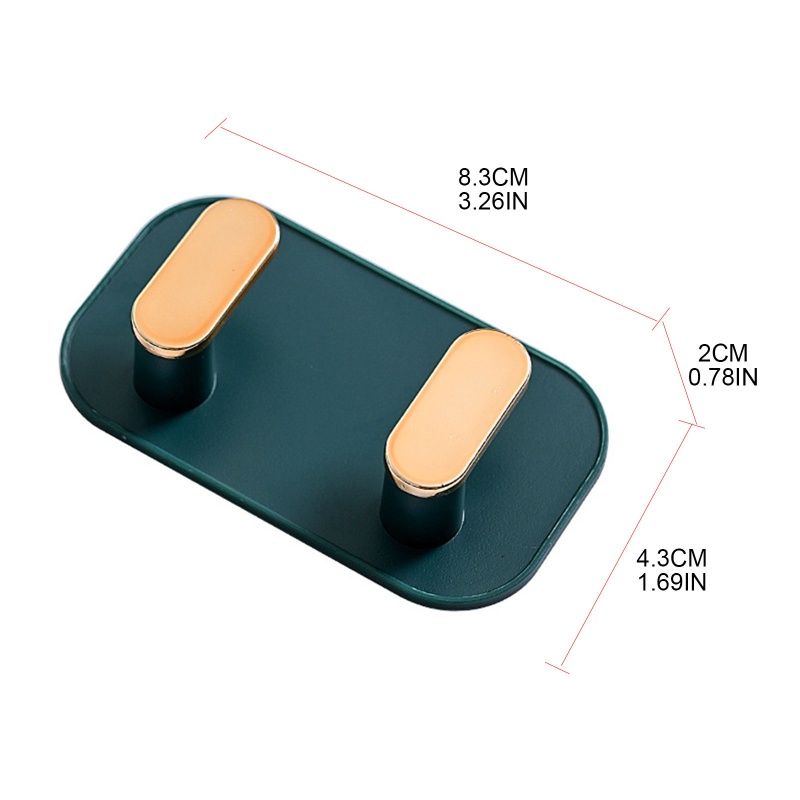Móc Đôi Treo Chìa Khóa Gắn Tường Chống Nước Kiểu Bắc Âu Cho Nhà Bếp Nhà Tắm