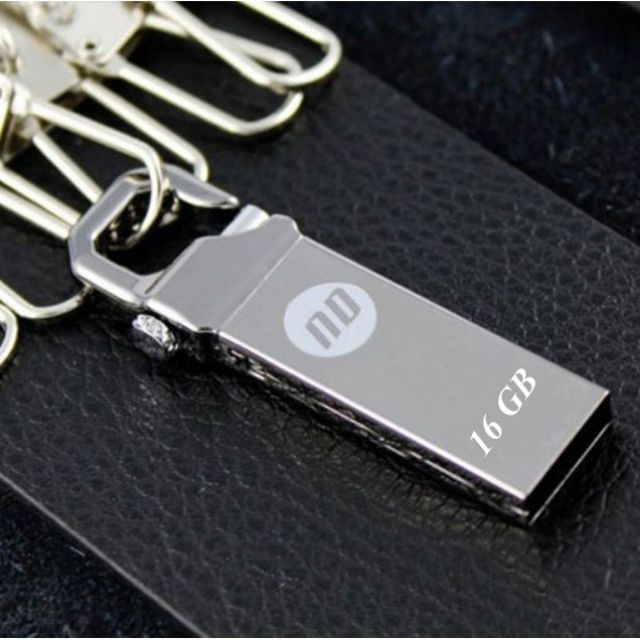 USB 16GB 2.0 kim loại Móc khóa chữ U