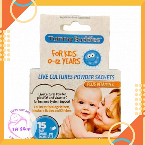 Men Vi Sinh Tummy Buddies Hàng Chính Hãng Hộp 15 Gói