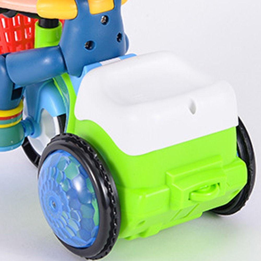 DYRUIDOJ Xe Ba Bánh Đồ Chơi Có Đèn LED Sáng Tạo Dễ Sử Dụng Làm Quà Tặng Sinh Nhật Giáng Sinh Cho Bé Trai Bé Gái