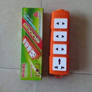 Ổ cắm chịu tải 6000W Lõi sứ hiệu NIVAL loại 4 ổ