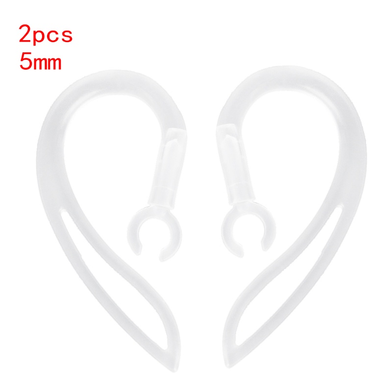 Móc Tai Nghe Bluetooth Bằng Silicon Mềm Trong Suốt 5mm Chất Lượng Cao