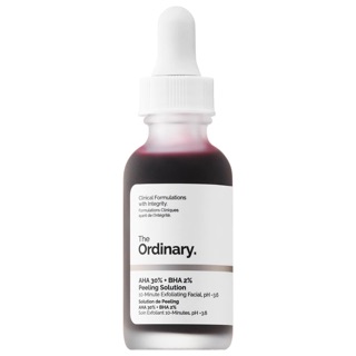 The Ordinary aha + bha peeling solution