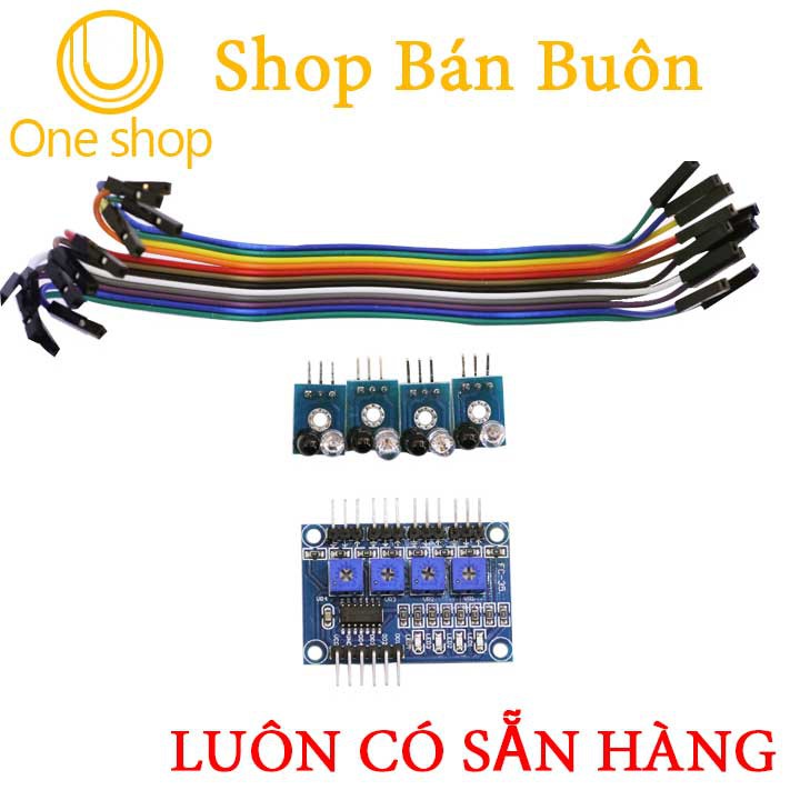 Module Hồng Ngoại V4 - Dò Đường Phát Hiện Màu (Đen-Trắng) Chất Lượng