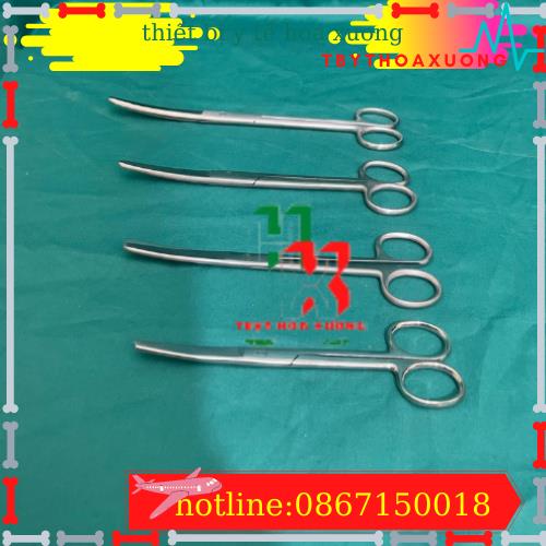 KÉO CẮT THUỐC,KÉO CONG 2 ĐẦU TÙ 20 CM- KÉO Y TẾ
