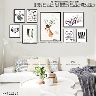 Khung Tranh, Khung Ảnh Bộ Treo Tường Đẹp - Khung Hình Phạm Gia PGC317