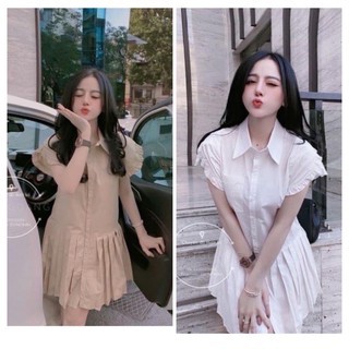 Váy Sơ Mi Chất kate cao cấp - Váy sơ mi nữ xinh xắn FASHION2021