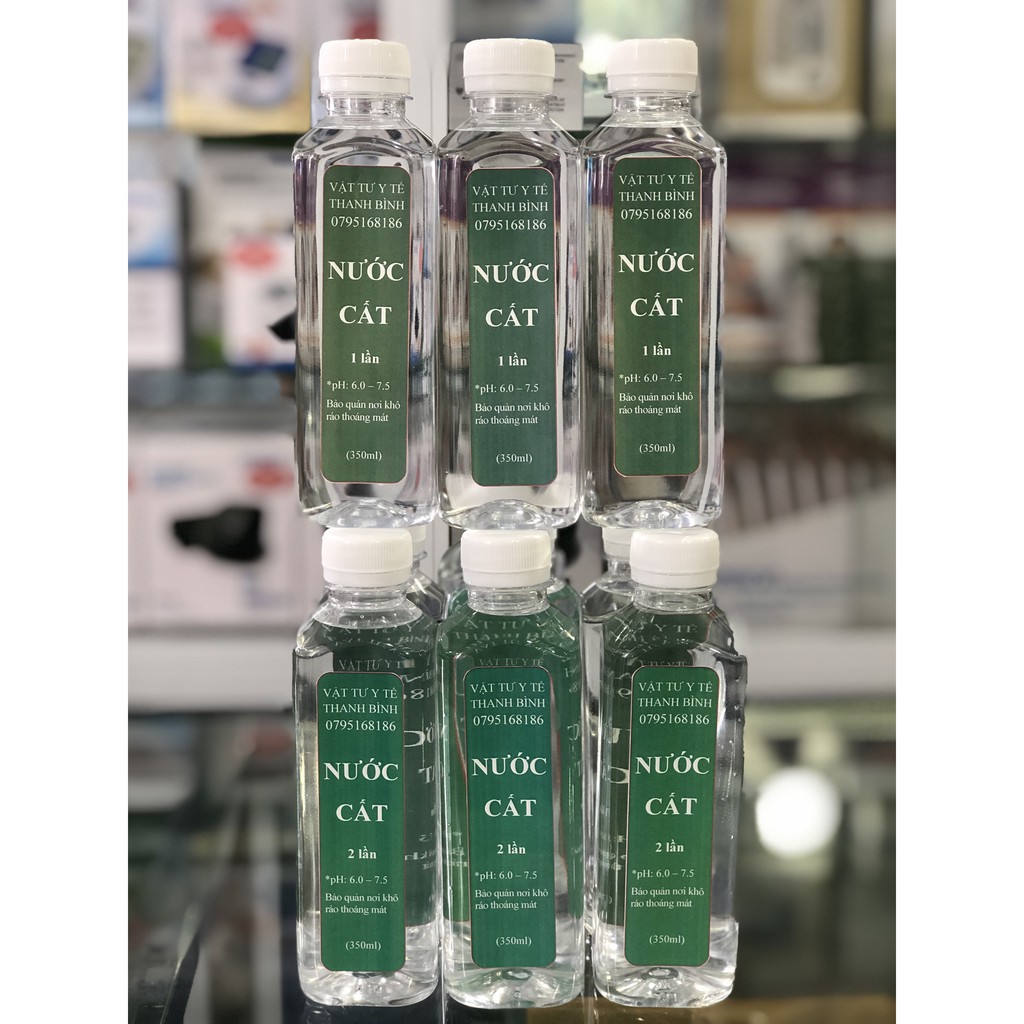 COMBO 5 CHAI NƯỚC CẤT 1 LẦN Y TẾ