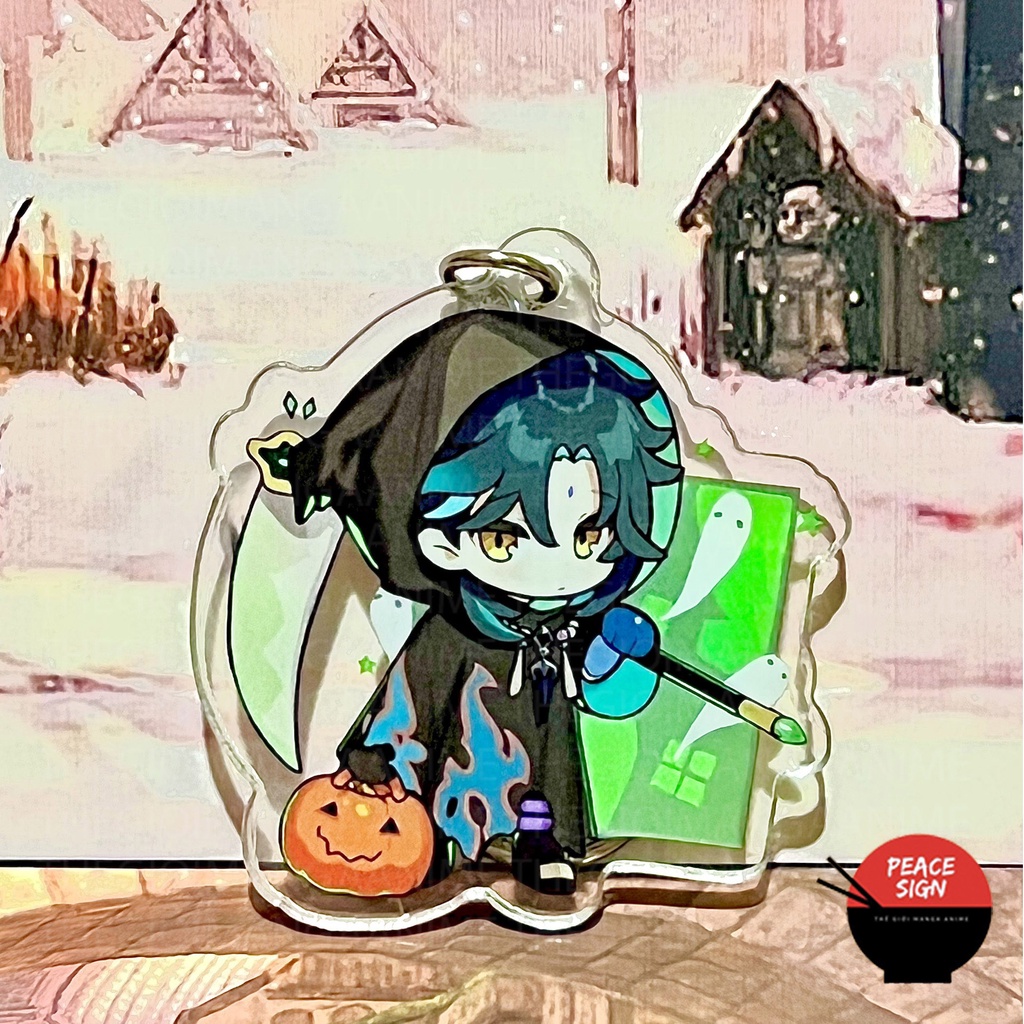 (HALLOWEEN) Móc khóa GENSHIN IMPACT game anime chibi mica trong acrylic xinh xắn