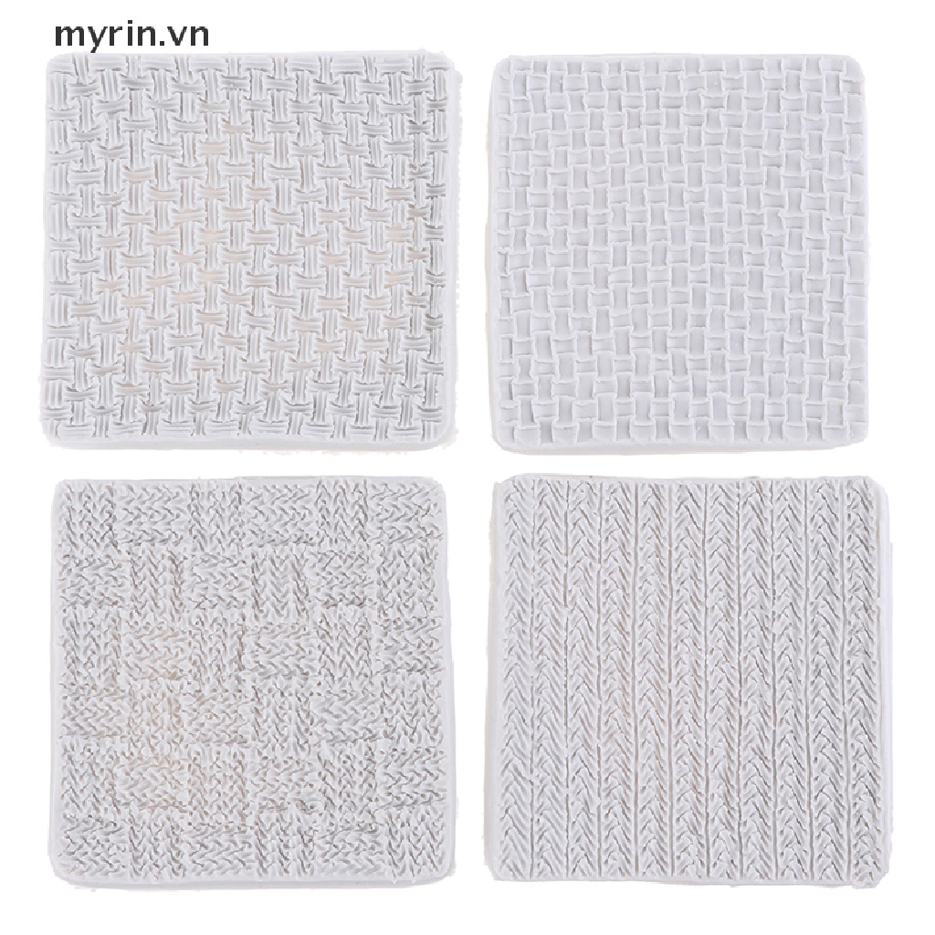 Khuôn silicone Tạo Hình Đan Len Trang Trí Bánh