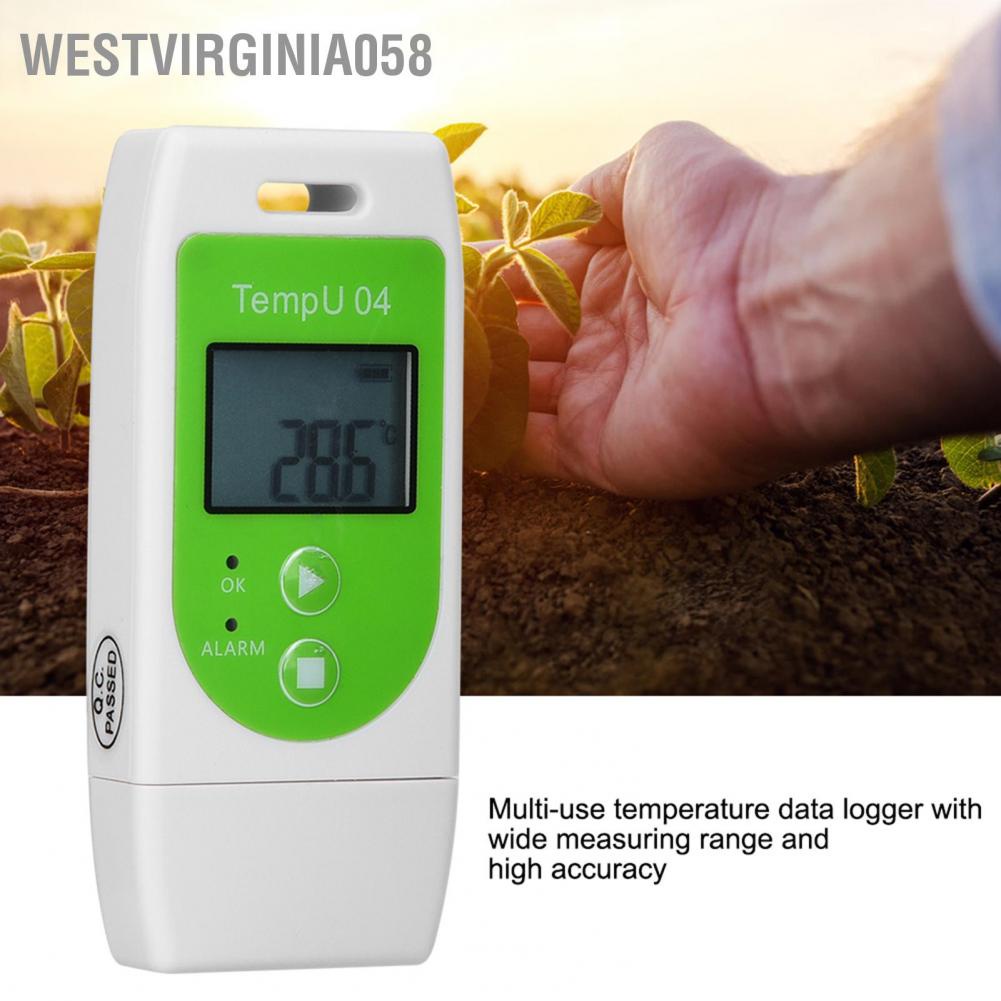 Westvirginia058 TempU04 PDF USB Temperature Data Logger Reusable Recorder