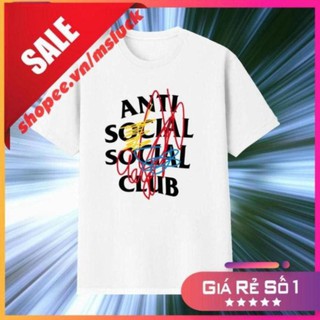 Áo thun anti social social club, áo thun trend 2021, áo thun nữ, vải cotton mát mịn, áo hàn quốc