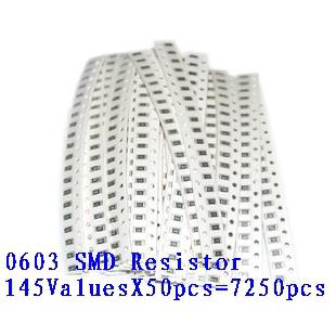 Set 7250 Điện Trở 0603 Smd 1r-1m Chuyên Dụng