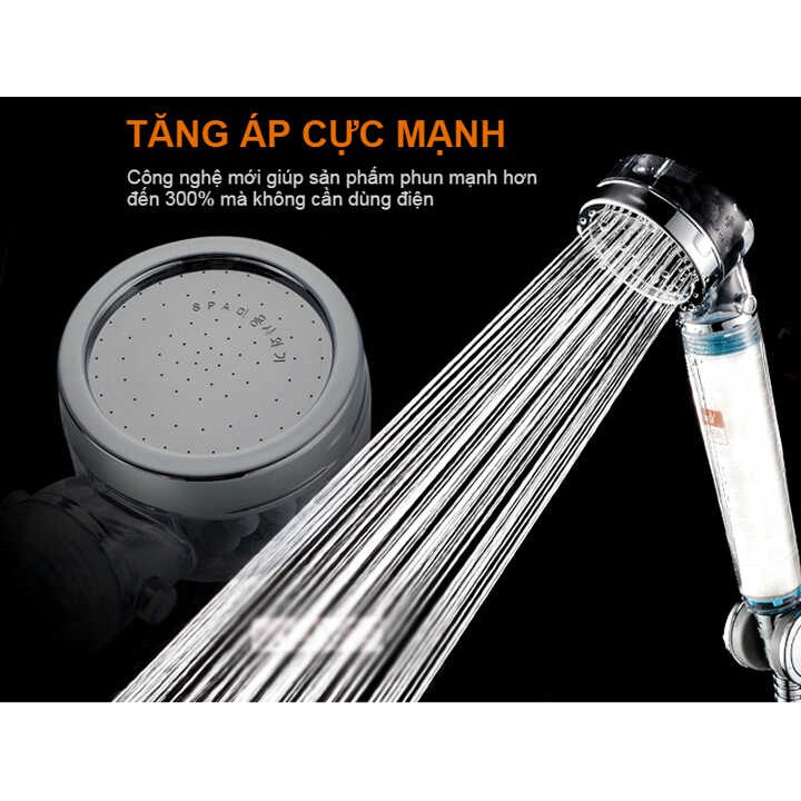 Vòi sen YC-300 tăng áp lõi lọc nước khử khuẩn Hàn Quốc - Tặng thêm 1 lõi lọc - QC