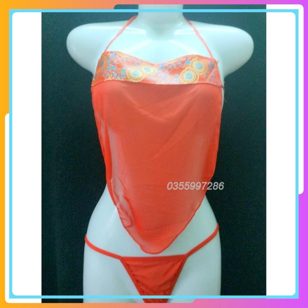 Áo yếm ngủ tân nương xuyên thấu, yếm đào thôn nữ sexy cosplay nóng bỏng, gợi tình | BigBuy360 - bigbuy360.vn