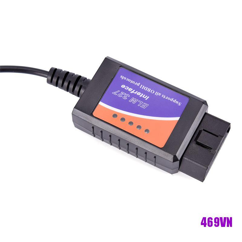 Cáp Chuẩn Đoán Lỗi Ô Tô Elm327 Usb Obd2 Cho Windows Pc Máy Tính