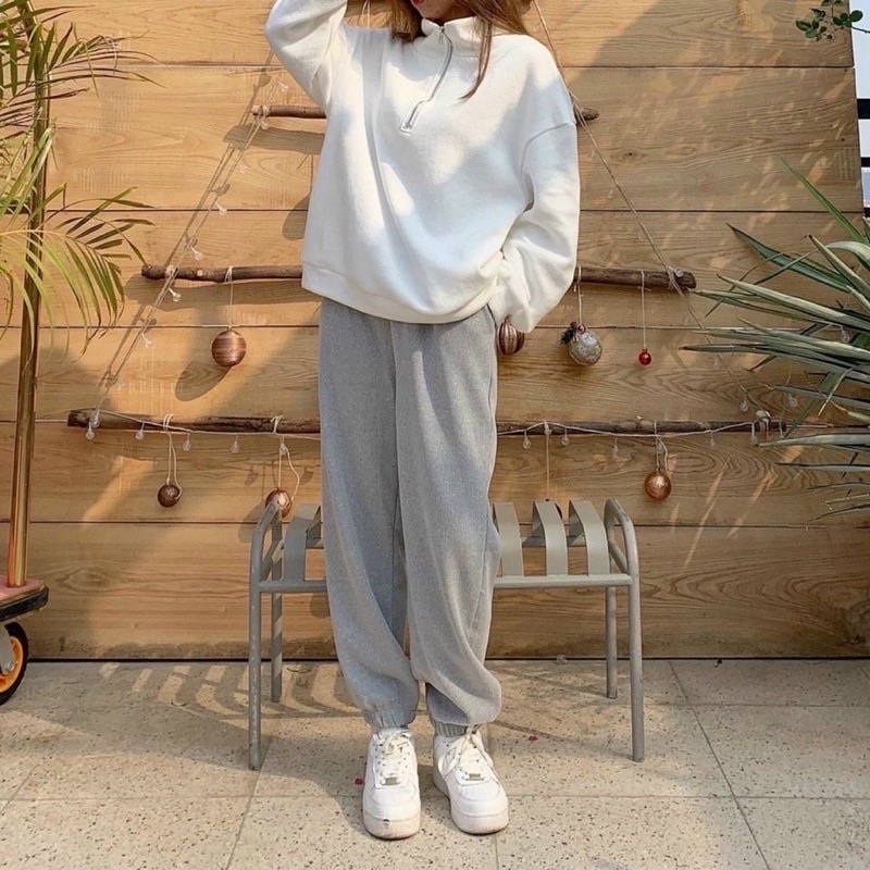 Quần Bom nhung tăm trơn basic - chuẩn fom [hàng QC Loại 1-cận chất] | BigBuy360 - bigbuy360.vn