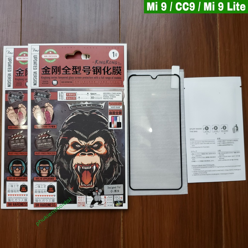 Cường lực Kingkong Cho Xiaomi Mi 9 / Mi CC9 / Mi 11T / 11T Pro Full màn Full keo cao cấp sẽ