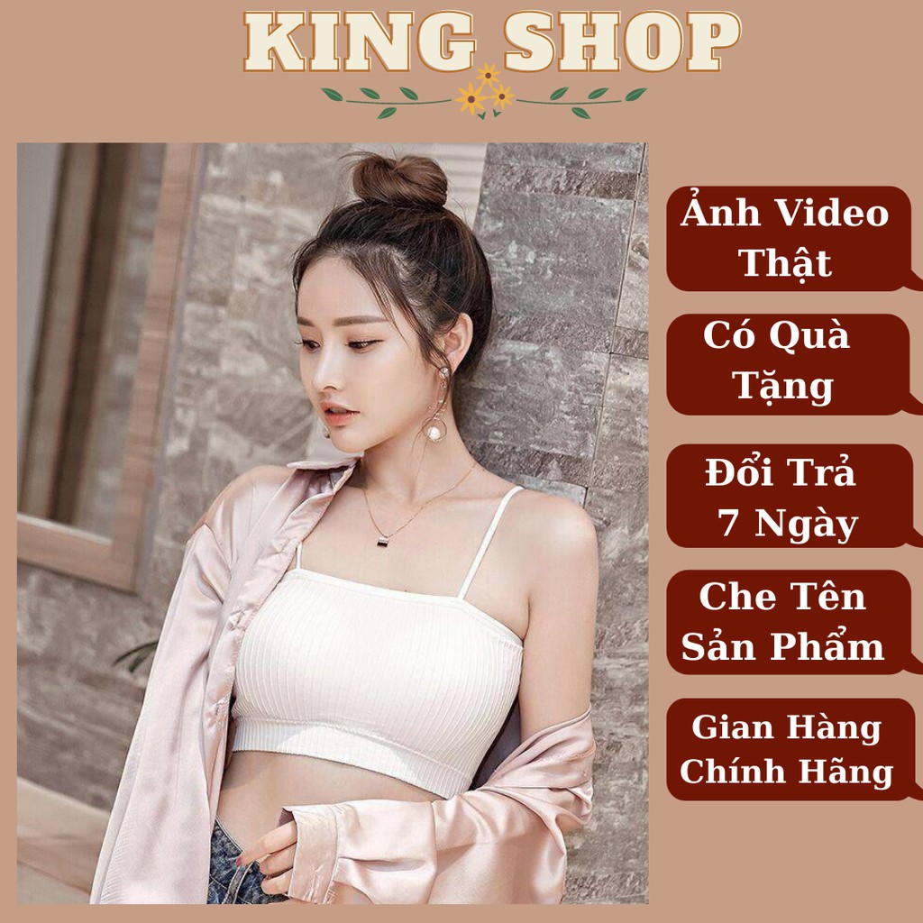 Áo Bra Nữ Gân Tăm ⭐FREESHIP⭐ Áo Ngực 2 Dây Mát Mẽ Bra Nữ Đẹp A809