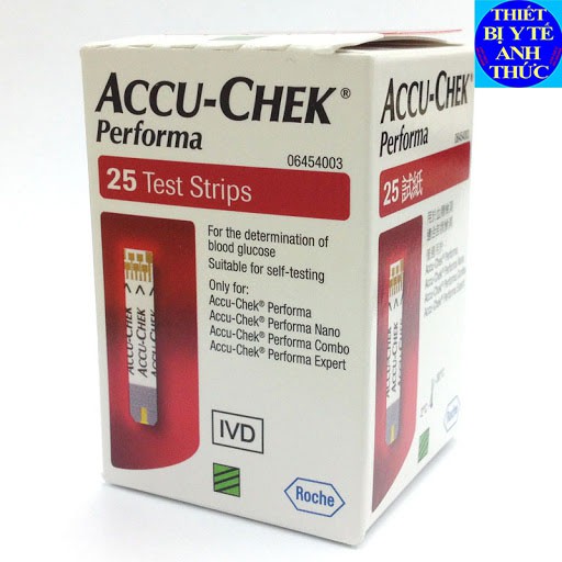 Que thử đường huyết Accu-chek Performa 25