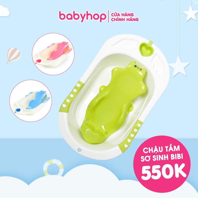 Chậu tắm sơ sinh cho bé trai, bé gái bibi thành cao thương hiệu Babyhop