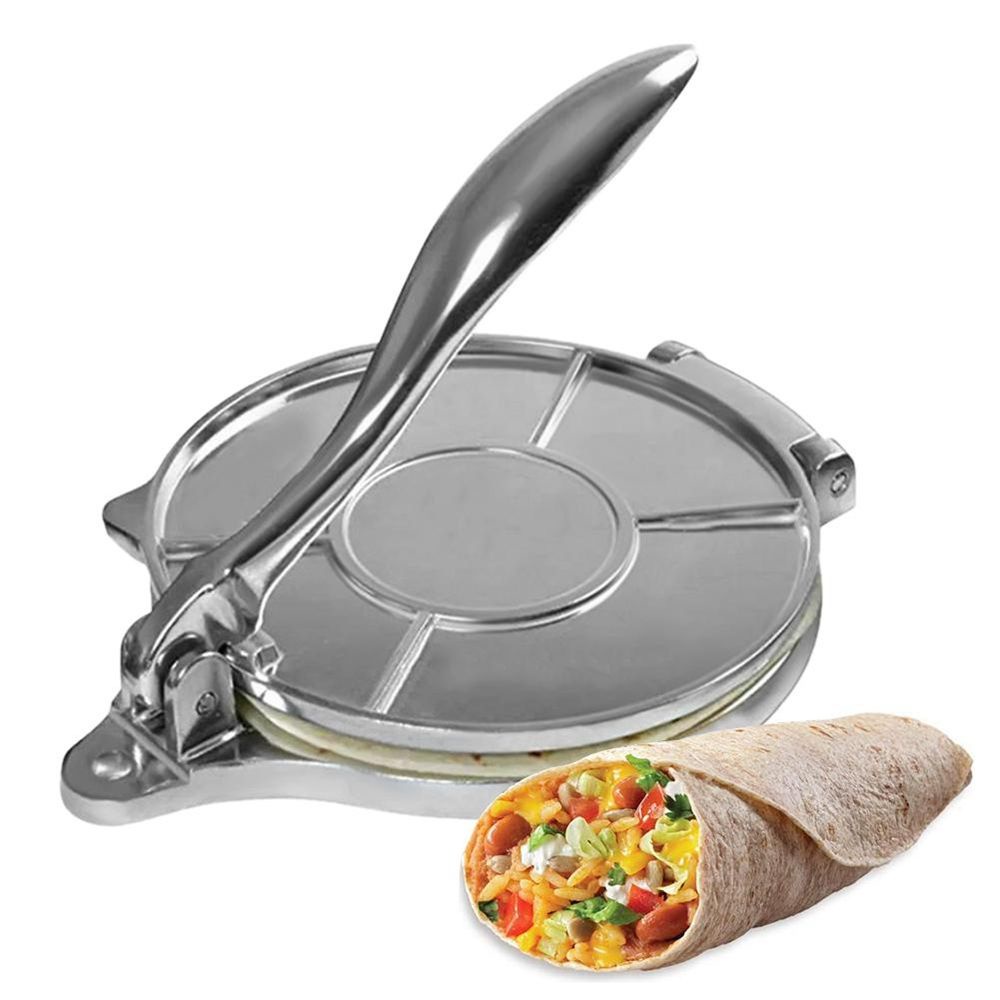 Dụng Cụ Làm Bánh Tortilla 8 Inch Bằng Nhôm Có Thể Gấp Gọn Tiện Dụng