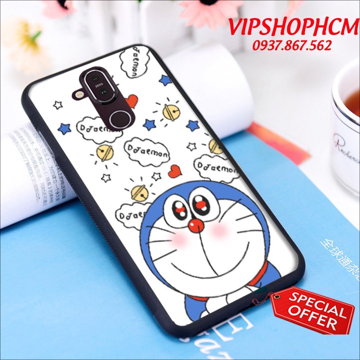 Ốp lưng Nokia 5.1 Plus/ 6/ 6.1 Plus/ 7 Plus/ 8.1 Hình Doremon Dễ Thương - viền TPU dẻo