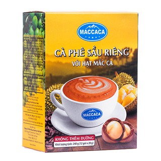 Maccaca - Cà phê Sầu Riêng với hạt Mắc Ca - Không thêm đường
