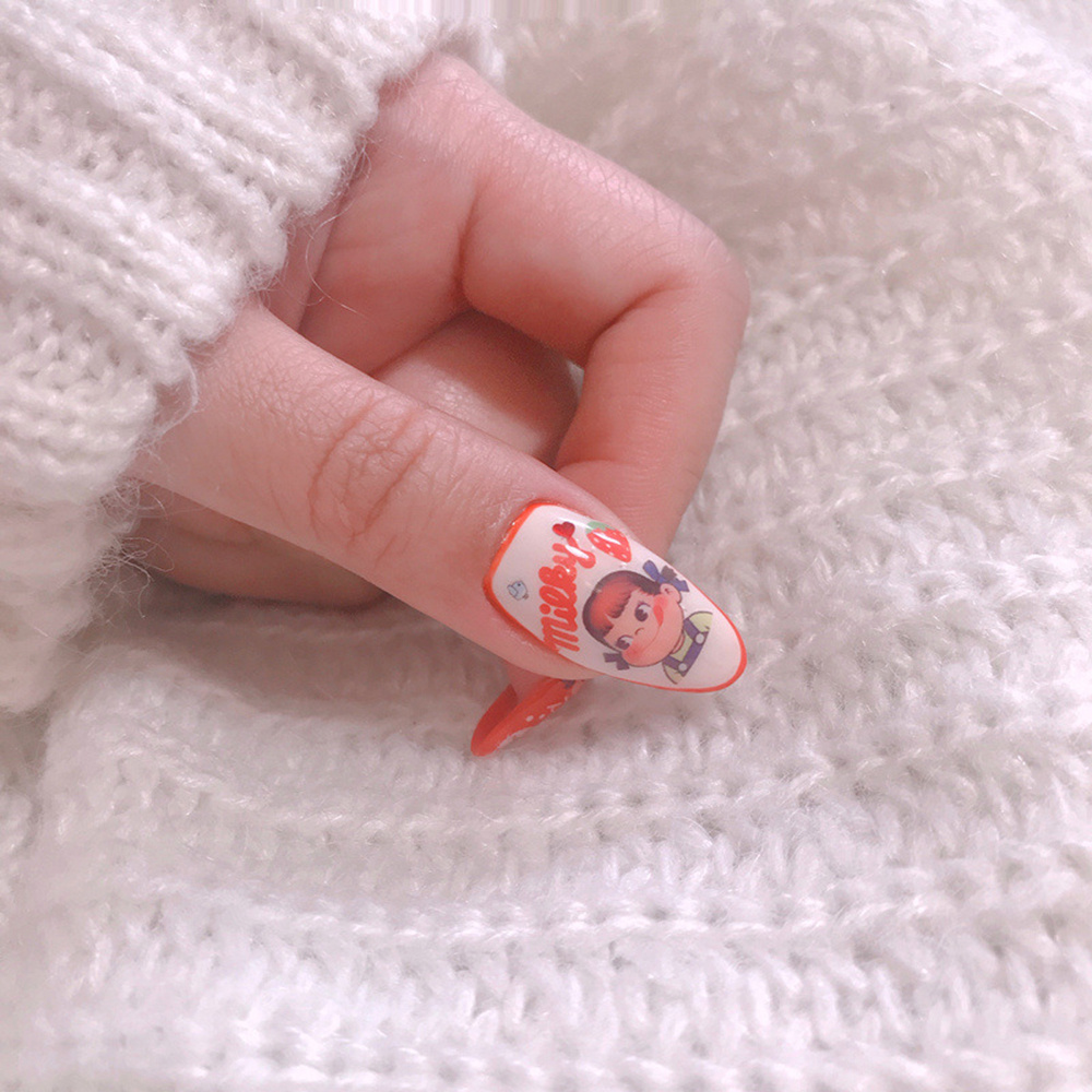 [Hàng mới về] Nhãn Dán Trang Trí Móng Tay Kiểu Hoạt Hình 3D Đáng Yêu Nghệ Thuật