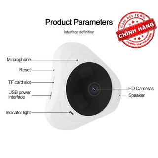 Camera VR Cam ap trần mini 3D Panoramic IP Wifi Full HD 360 Độ chính hãng