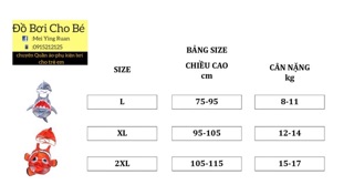 SALE-Bộ bơi cá nemo nhí