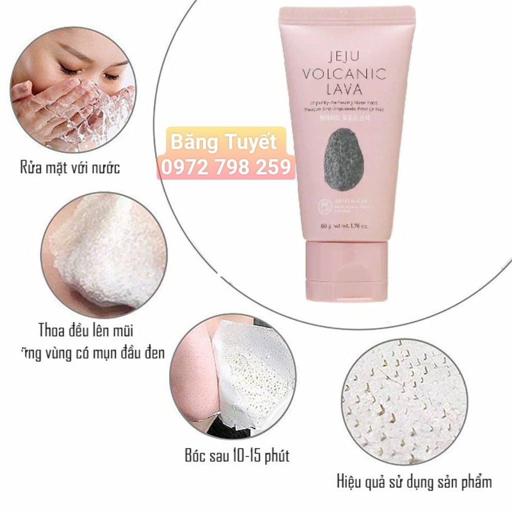 Keo lột mụn Gel Lột Mụn Tro Núi Lửa Jeju Volcanic Lava Theface shop 50g HÀN QUỐC