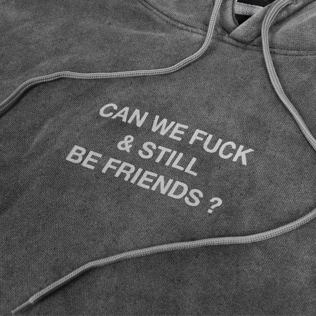 Áo Hoodie Sweater Local Brand chính hãng, Outerwears, Unisex - "STILL BE FRIEND" WASHED IN GREY