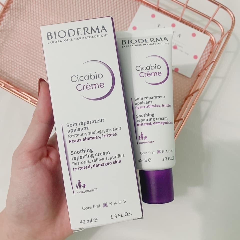 Kem dưỡng da Bioderma Cicabio Creme 40ml, kem dưỡng ẩm, kem phục hồi da - vịt moon