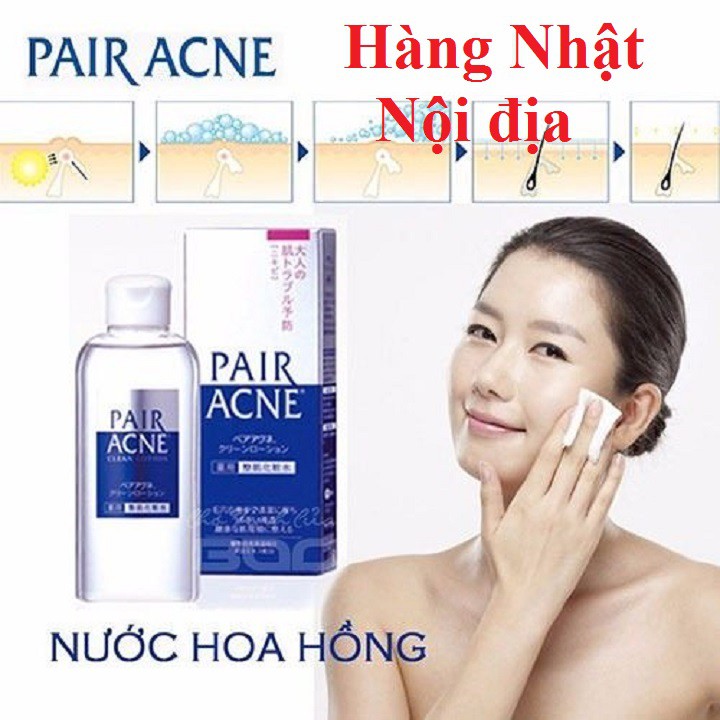 Nước hoa hồng mụn Pair Acne Nhật bản 160ml mã vạch 4903301034575