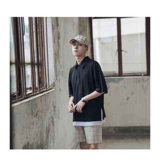 Áo Thun Layer cổ trụ unisex