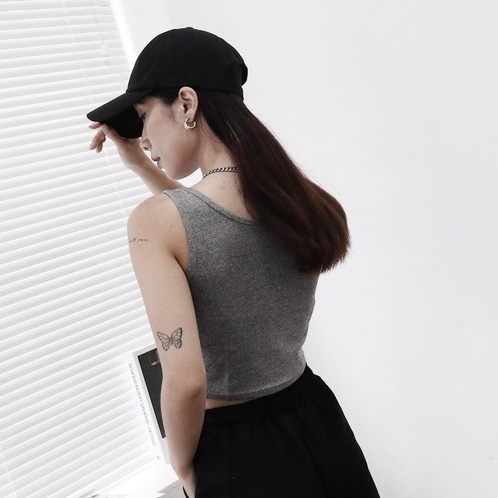 Áo ba lỗ croptop nữ cotton | Tank Top - 25STUDIO