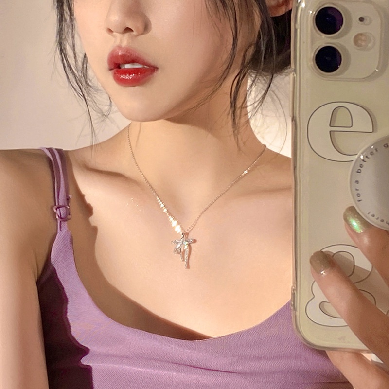 Vòng Cổ Choker Ngắn Đính Nơ Nhỏ Đơn Giản Khí Chất Siêu Thơ