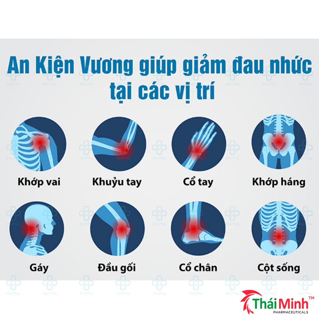 An Kiện Vương - Bổ Xương Khớp, Thoái Hóa Khớp, Glucosamine, Collagen (Hộp 20 Viên/ Lọ 80 Viên)