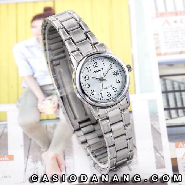 Đồng hồ nữ dây kim loại Casio chính hãng Anh Khuê LTP-V002D-2BUDF (25mm)
