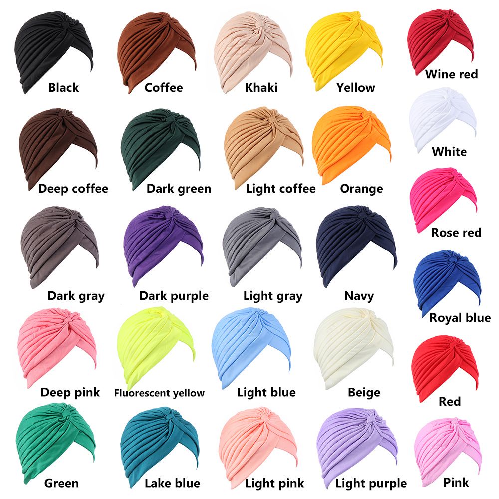 Khăn Turban Quấn Đầu Co Giãn Nhiều Màu Sắc Phong Cách Hồi Giáo Dành Cho Nữ Mihan