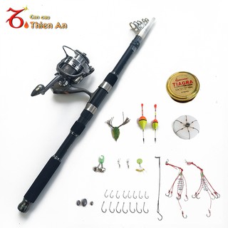 Bộ Cần câu máy cần cacbon Qhiyi + Máy câu CL7000 + Tặng kèm 11 phụ kiện