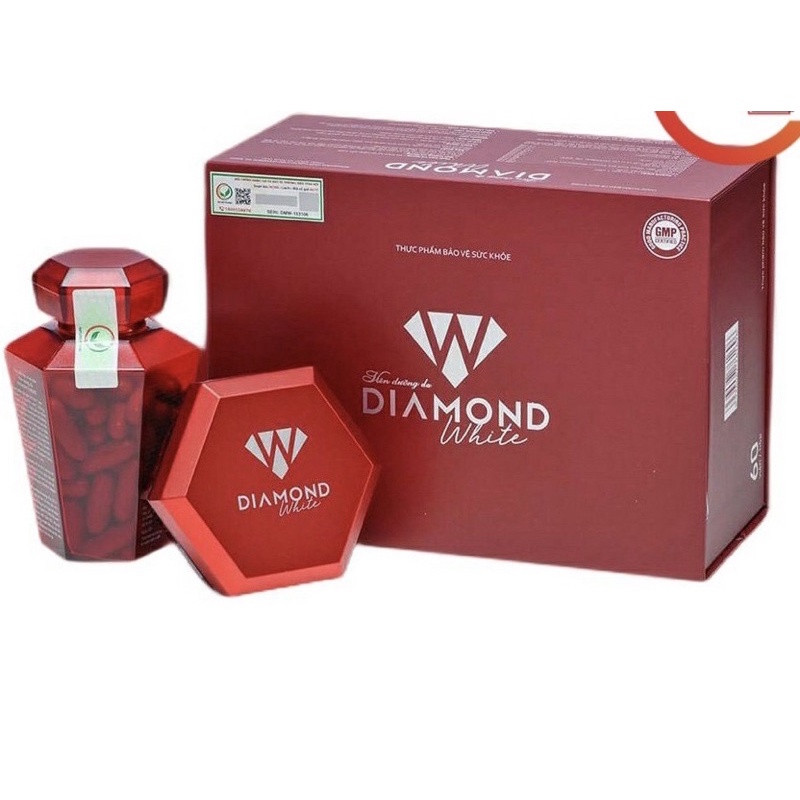 Diamond White Viên Uống Trắng Da Chống Nắng Giảm Nám Tàn Nhang ❤ Đảm Bảo Chính Hãng❤