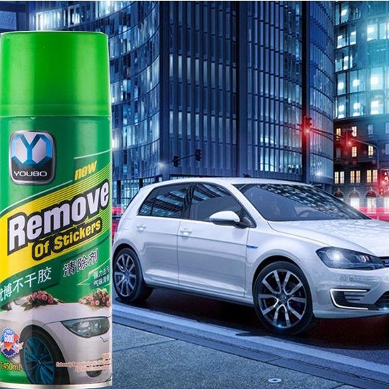 Chai Xịt Tẩy Keo Remove Of Stickers 450ml, tẩy vết băng dính, nhựa đường bám trên ô tô, tẩy đa năng đồ nội thất