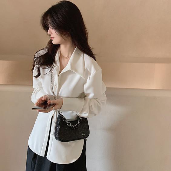 Chio '2nd Túi đeo dưới cánh tay một dây xích kiểu Nam Hàn chính hãng Niche Niche cho nữ