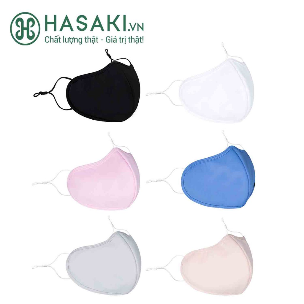 Khẩu Trang Vải Kháng Khuẩn Hasaki 3D Duo Nano Silver 4 Lớp Không Van | BigBuy360 - bigbuy360.vn